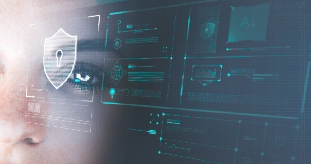 Image of a computer scene and a locked symbol. 