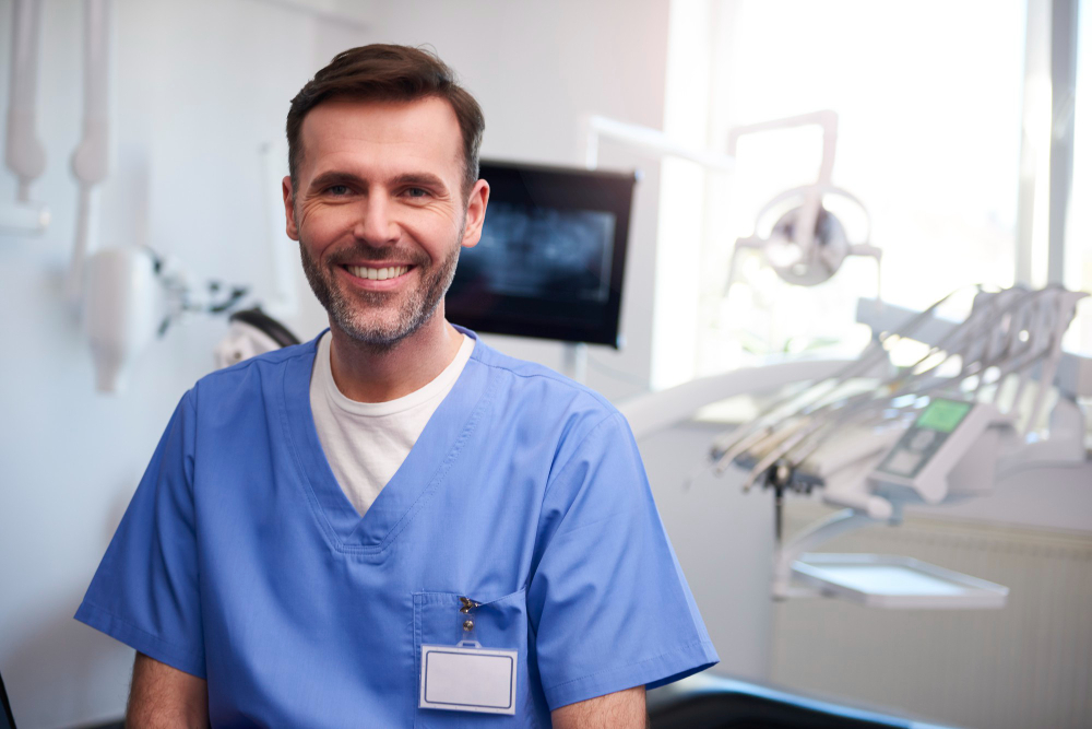 Image of a dental student