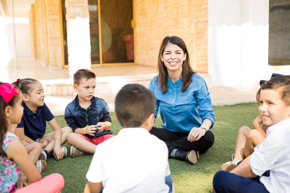 Image of a nursery teacher