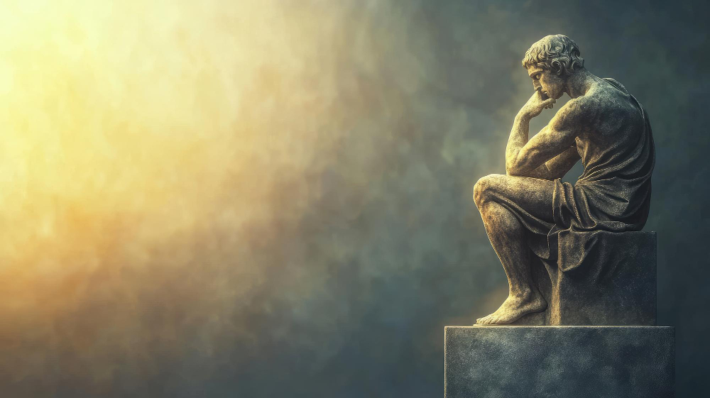 Image of a thinking man