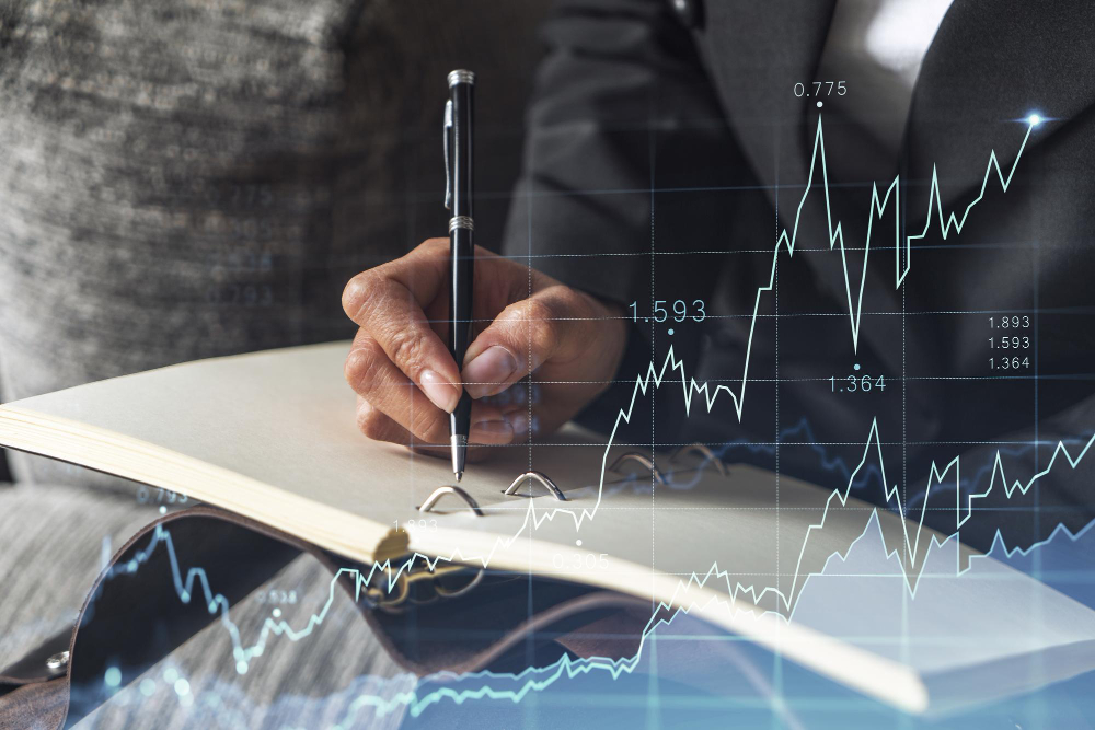 Image of graphs to depict business economics.